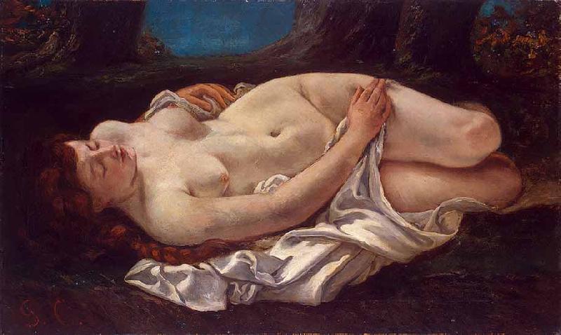 Gustave Courbet Reclining Woman oil painting image